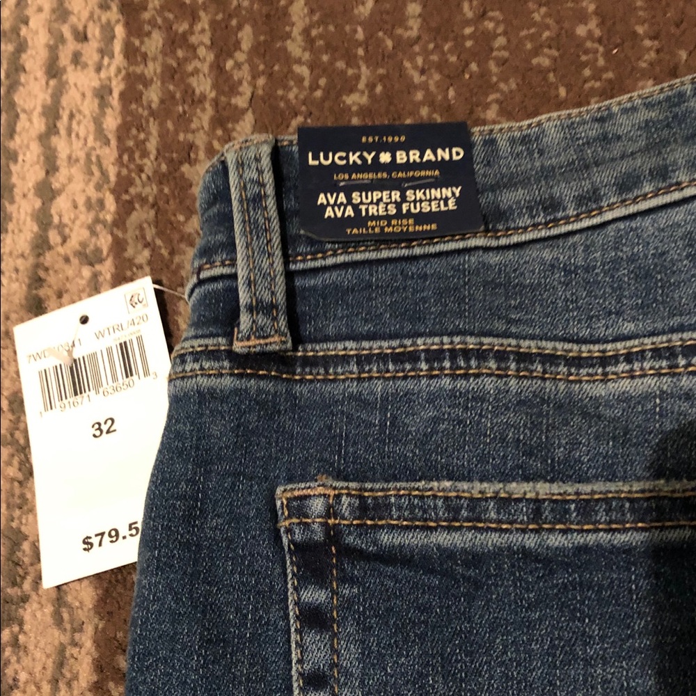 NWT Lucky Brand Ava Super Skinny jeans 14/32